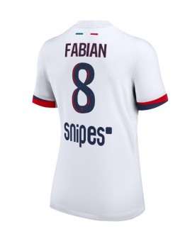 Paris Saint-Germain Fabian Ruiz #8 Replika Borta Kläder Dam 2025-26 Kortärmad